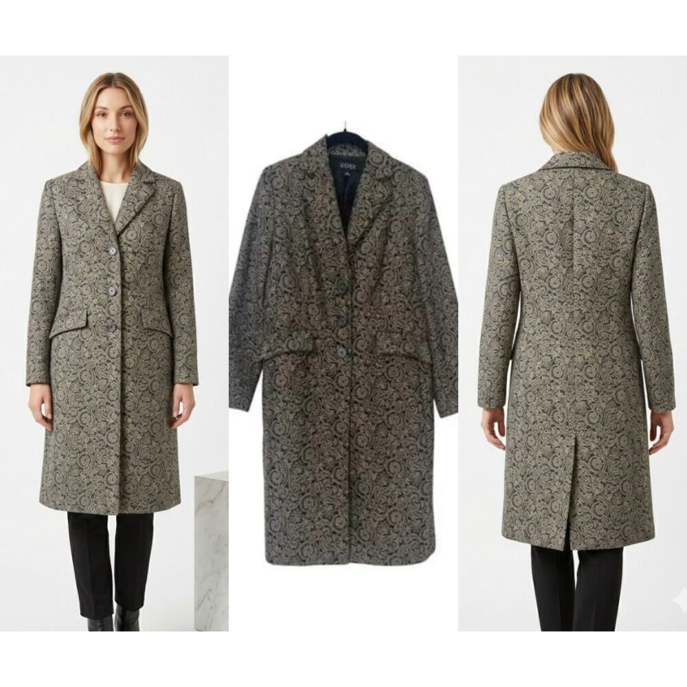 Brocade Print Coat by Kasper